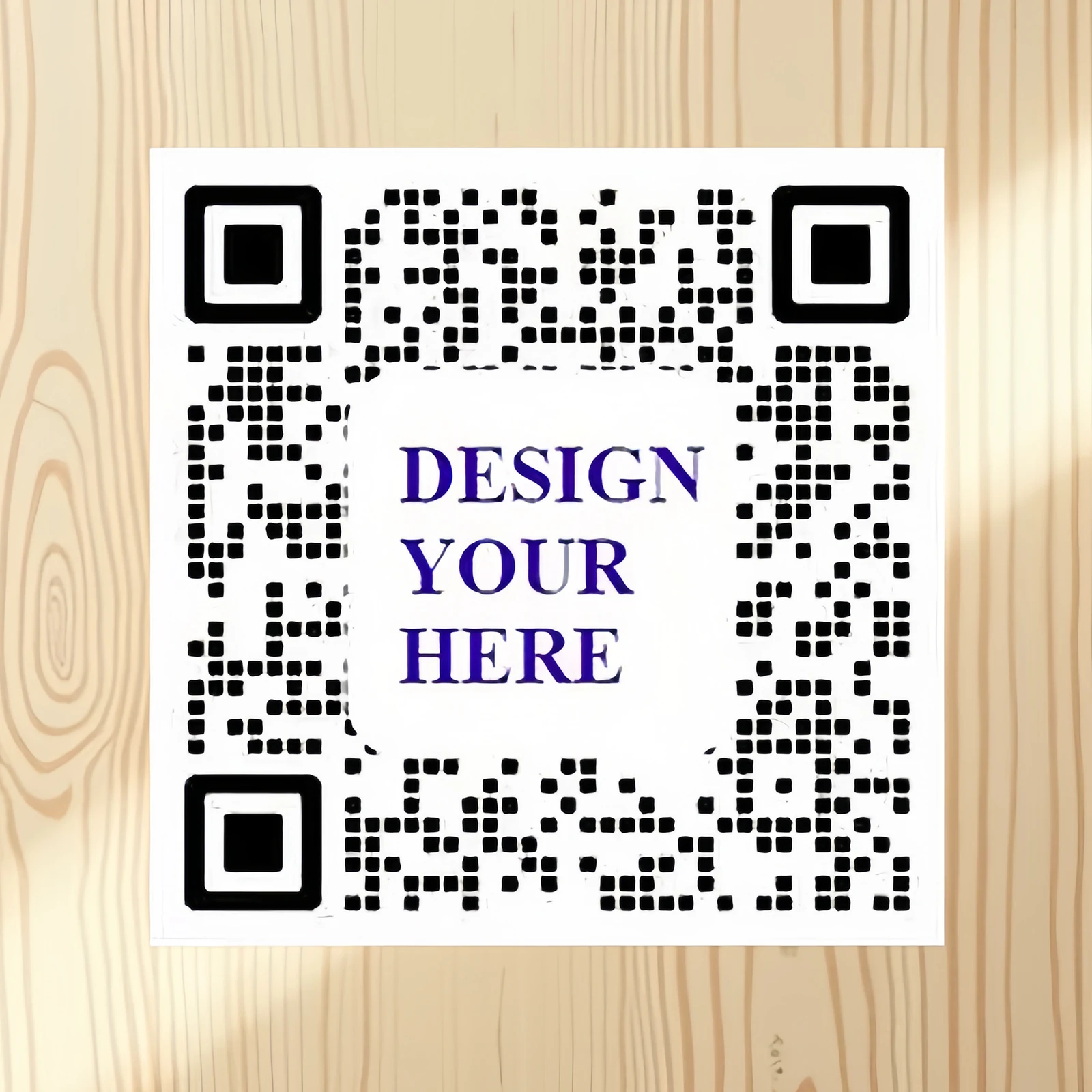 100Pcs Customizable Qr Code Stickers - Square Design, Suitable for Corporate Logos, Personalized Text, Social Media Links, and Product Labels - High-Quality Pp Material, Personalized Stickers