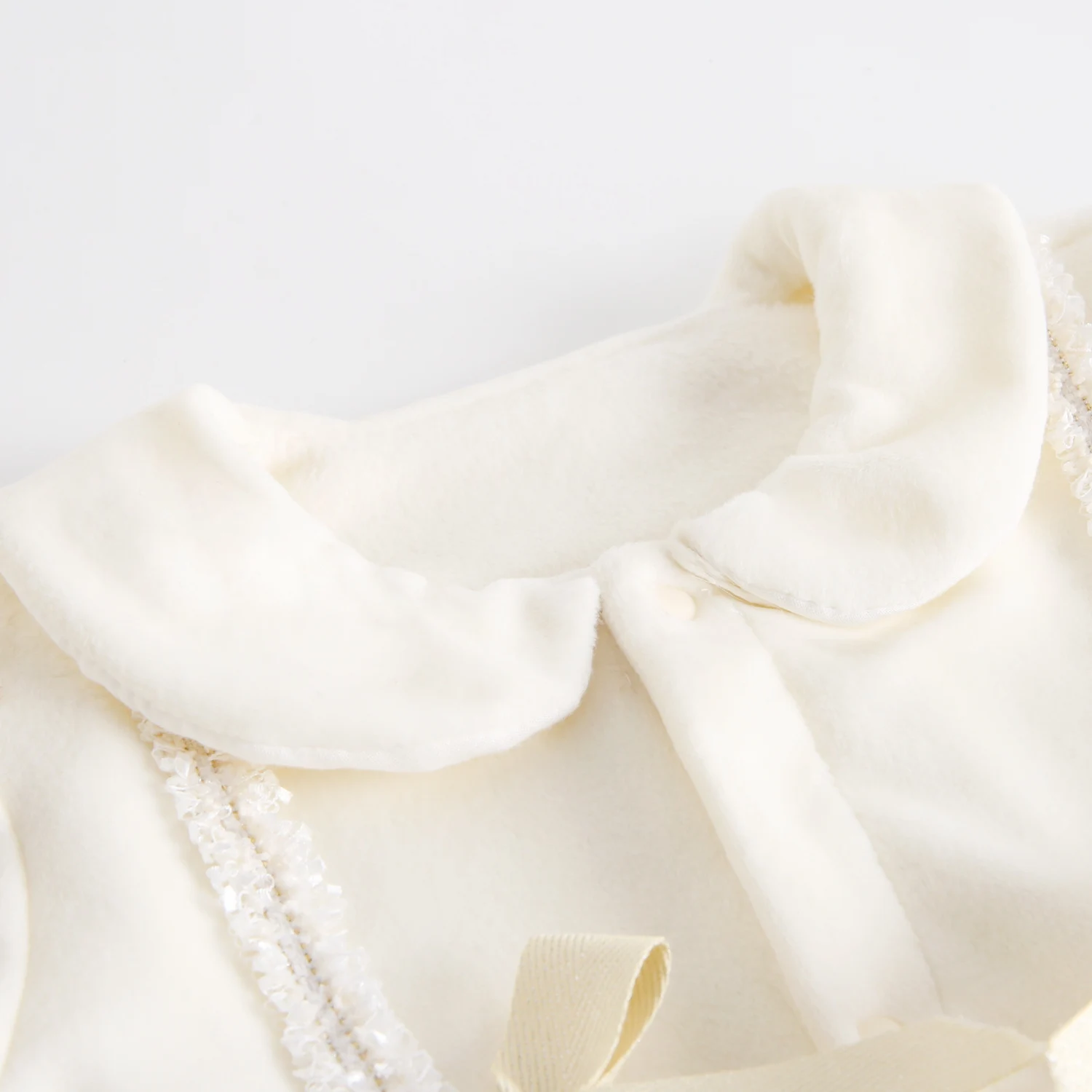 Winter-Baby-Mädchen-Jumpsuits mit langen Ärmeln, niedliche Spitze, verdickte warme Kleidung für Säuglinge – Detail 5