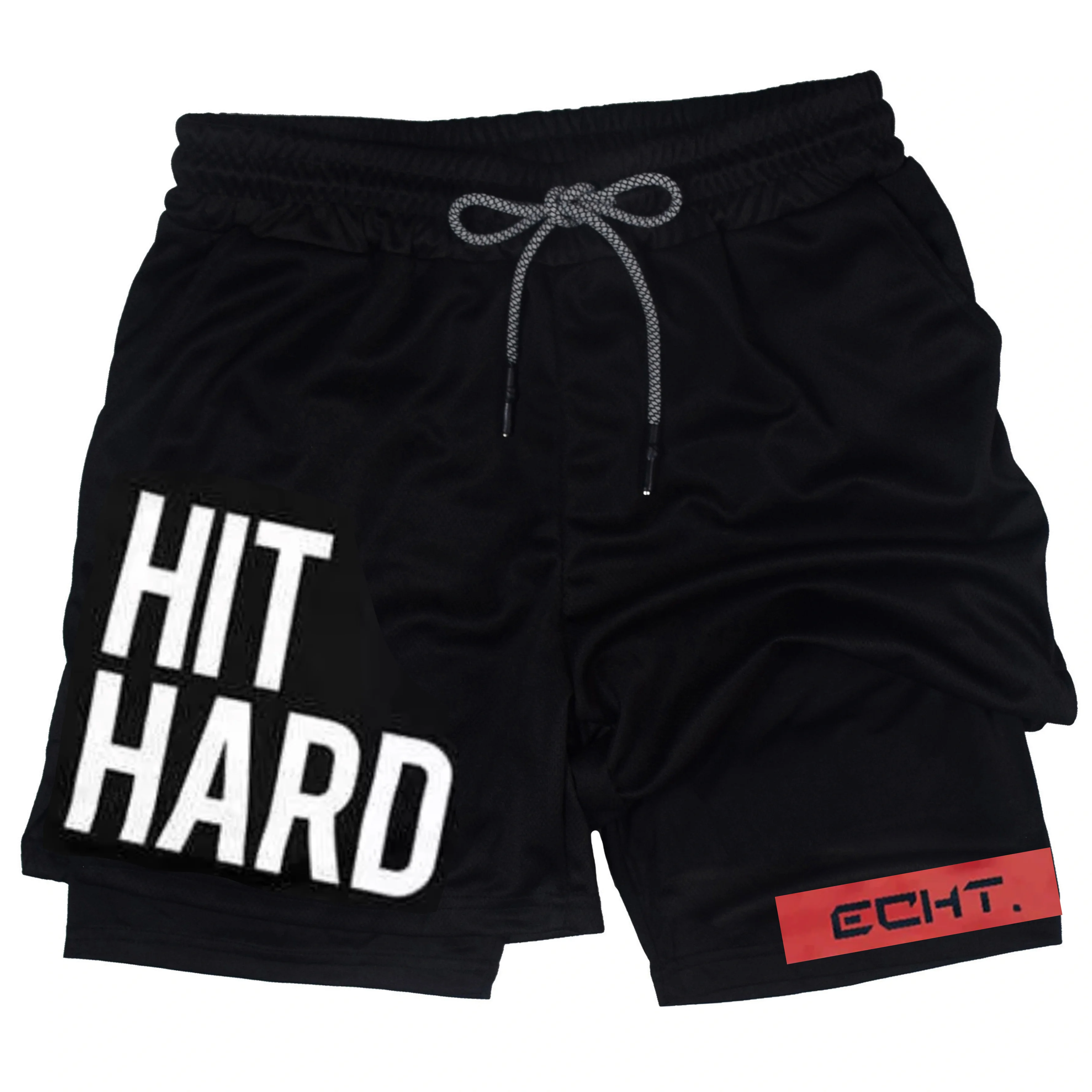 

Summer Fashion Boxing Sports Shorts Fitness Running Gym Men Women Riding Joggings Workout Short Pants Quick-drying Double-layer