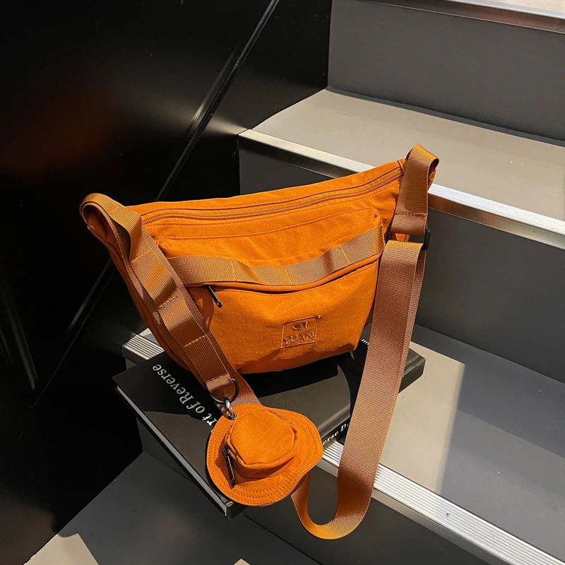 

Casual Solid Stylish Design Cloth Shoulder Bags Large Capacity High Quality Simple Fashion Crossbody Bags for Women 2025 New