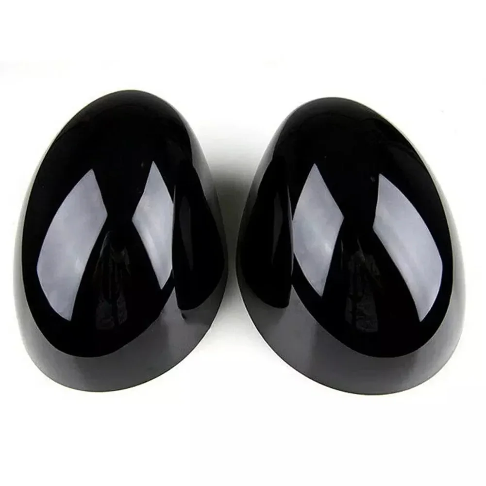 

Replacement Mirror Cap Gloss Black Wing Mirror Cover Direct Replacement Easy To Install Left-Hand Drive Sleek And Modern Look
