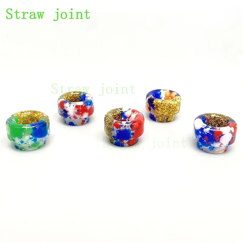 1 pieza 810 punta de goteo medio patrón dorado junta de paja Color aleatorio