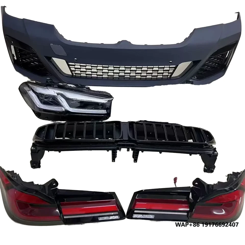 

ForBMW 5-series G30 LED Tail Light Clear Lens Blue Color Legitimate Second-Hand Side Marker New Reverse 'Laser Refitted Tail