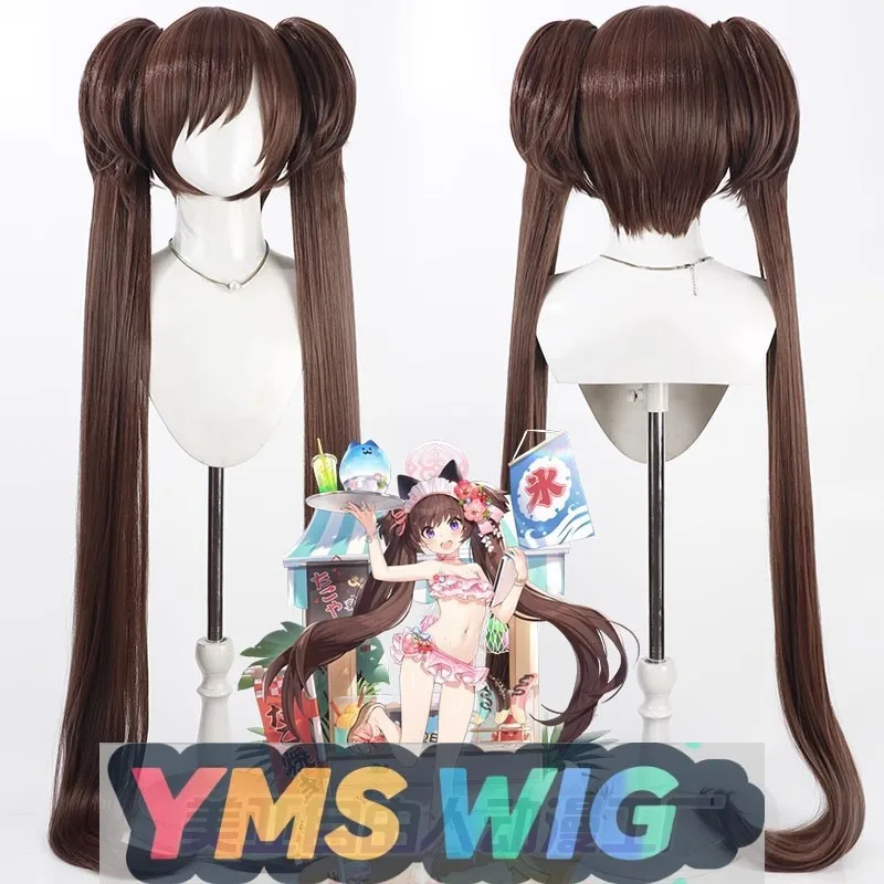 

[YMS WIG] "Blue Archive Kawawa Shizuko Косплей Парик Twin Tails",