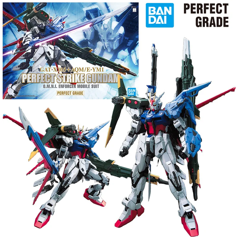 

Bandai Perfect Grade PG 1/60 Perfect Strike Gundam 40Cm Gundam Seed Anime Original Action Figure Model Toy Gift Collection