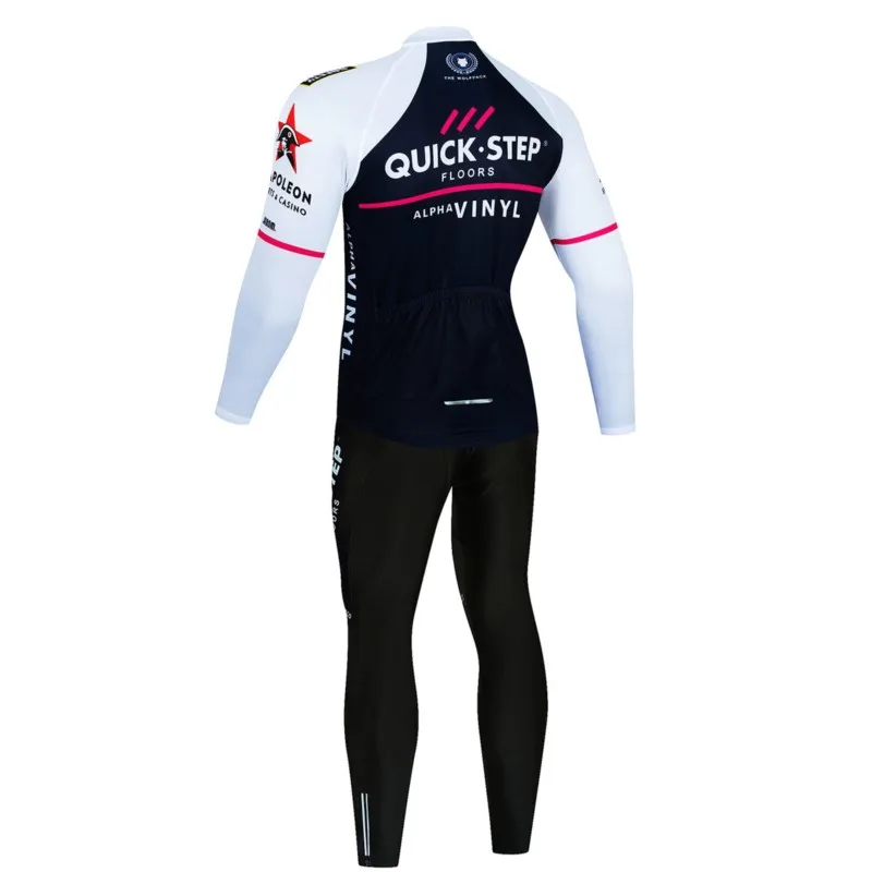 Winter QUICK STEP Cycling Jerseys Set MTB Bike Clothes Maillot Ropa Ciclismo Invierno Bicycle Thermal Fleece Cycling Clothing - Image 2