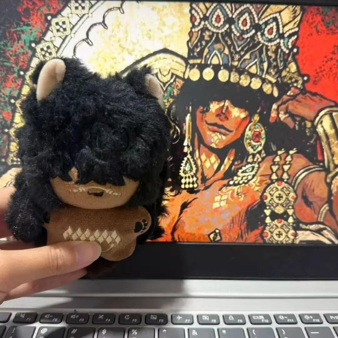 Original y oficial "Sultan's Game" atributo muñeca de algodón de 10cm muñeco colgante de gato de chocolate