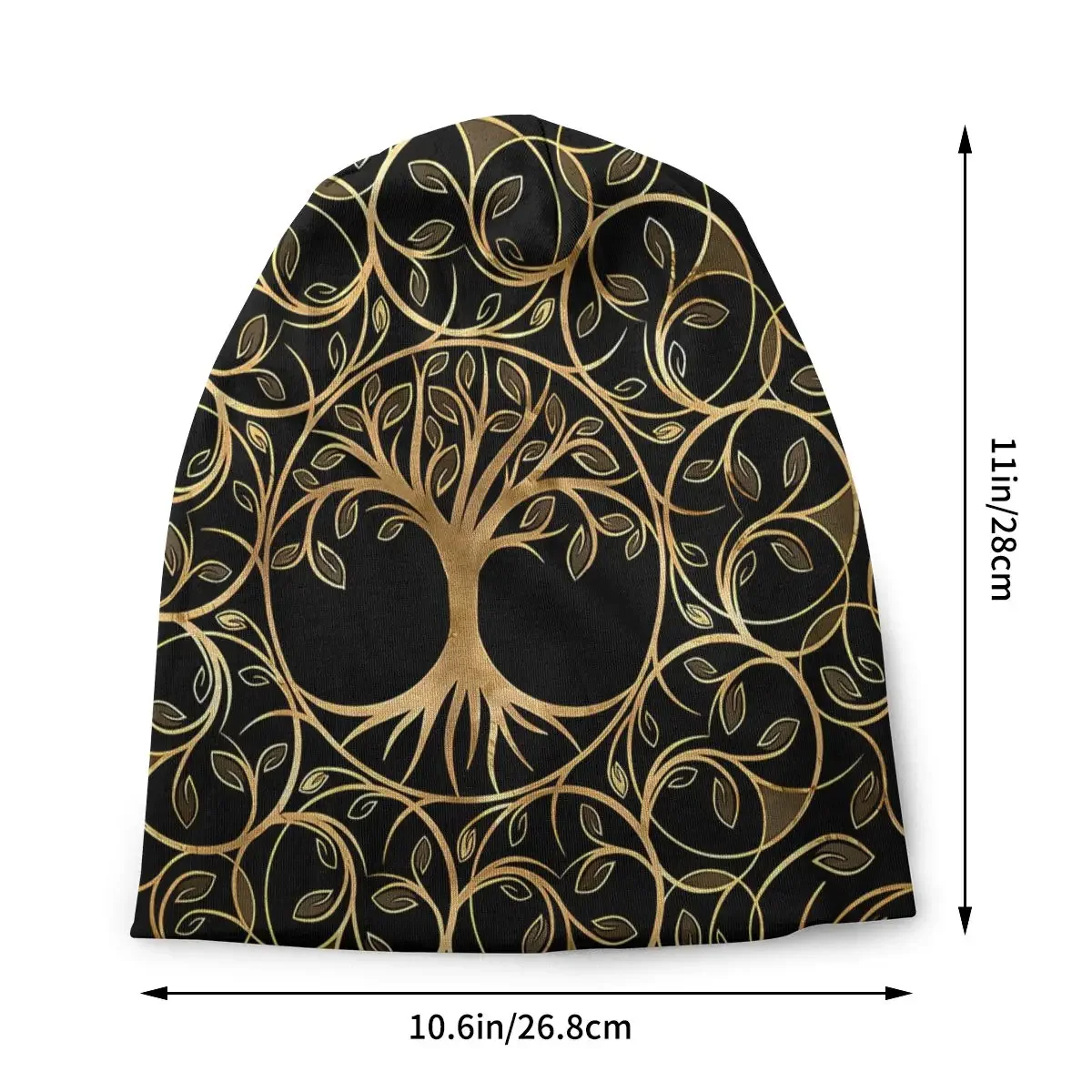 Tree of Life Yggdrasil Skullies Beanies Caps Mandala Thin Hat Sport Sports Bonnet Hats for Men Women