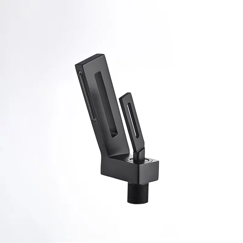 

Single Handle Premium Luxury Designer Brass Basin Faucet Contemporary Copper Black Water Mixer Tap Brushed Finish for Bathroom