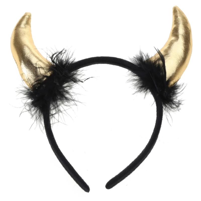 Cartoon Animal Cool Devil Headband Hair Hoop Stage Hairbands Drop Shipping