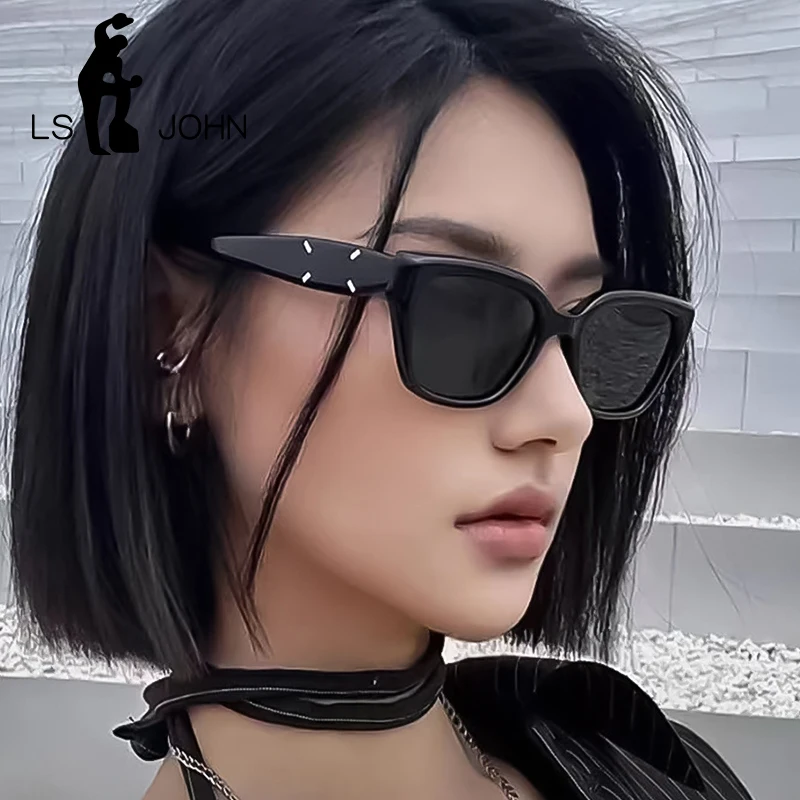 

Luxury Brand Square Polarized Sunglasses Women Korean Cat Eye Acetate Sun Glasses Men Black Shades Anti UV400 Eyeglasses