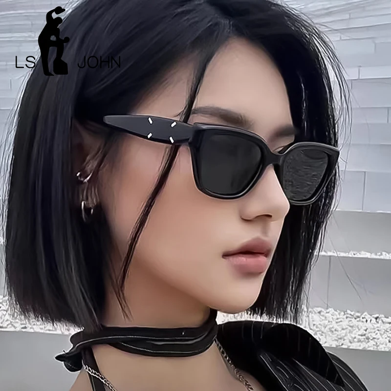 Luxury Brand Square Polarized Sunglasses Women Korean Cat Eye Acetate Sun Glasses Men Black Shades Anti UV400 Eyeglasses