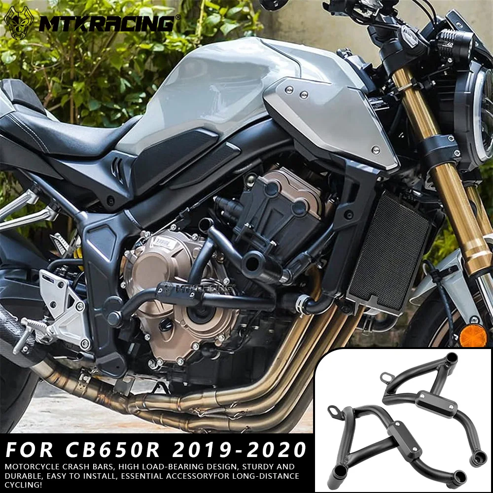 

MTKRACING For HONDA CB650R 2019-2020 Motorcycle Accessories Bumper Engine Guard Crash Bar Body Frame Protector