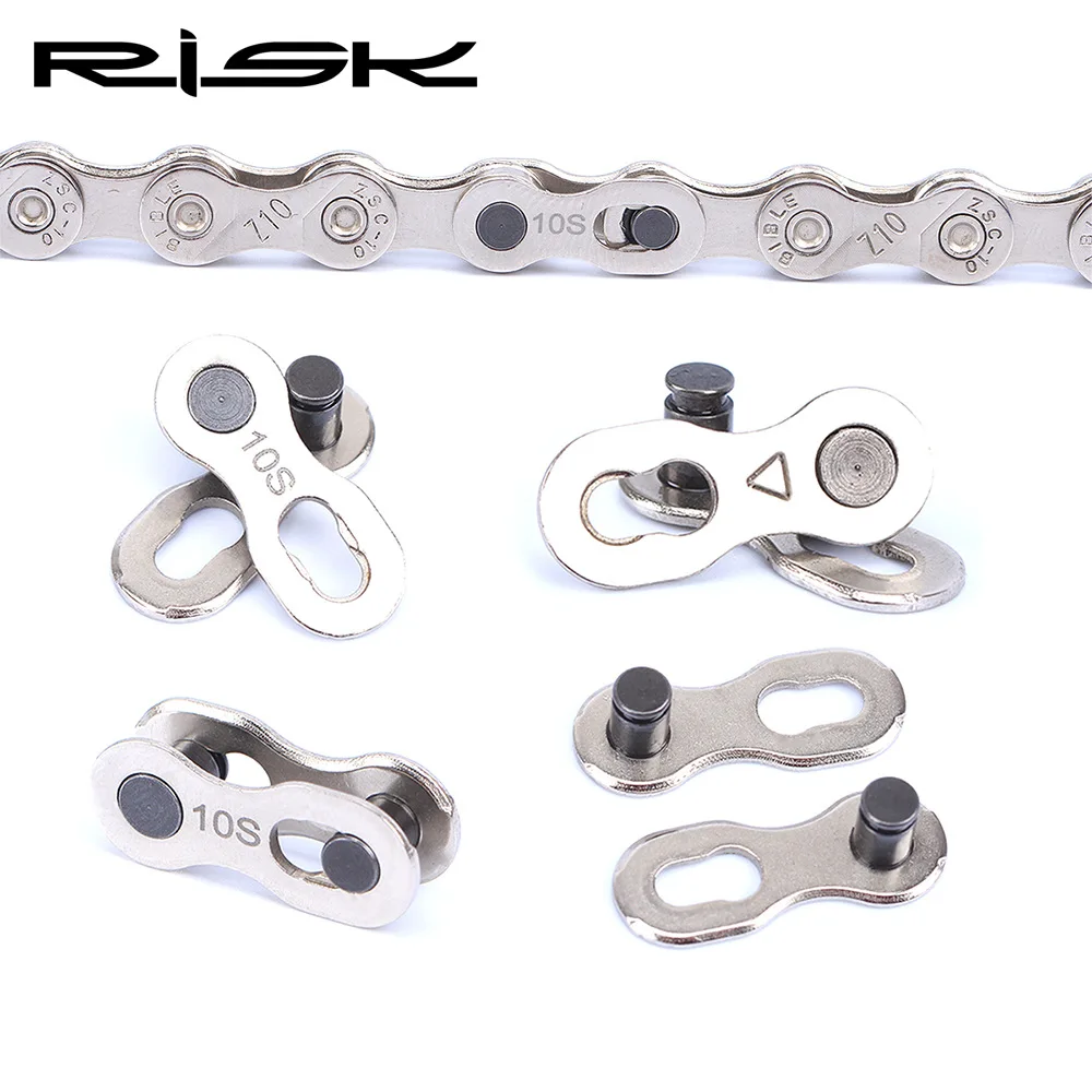 RISK Bike Chain Magic Buckle Chain Quick Release Buckle Mountain Road Bicycle Chain 8S/9S/10S/11S/12S Quick Release Buckle Tool