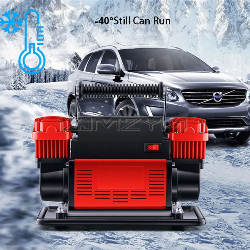 Portable Air Compressor Tire Inflator Car Dual-Cylinder Air Pump 780W High-Power High-Pressure Air Pump with Mechanical Watch