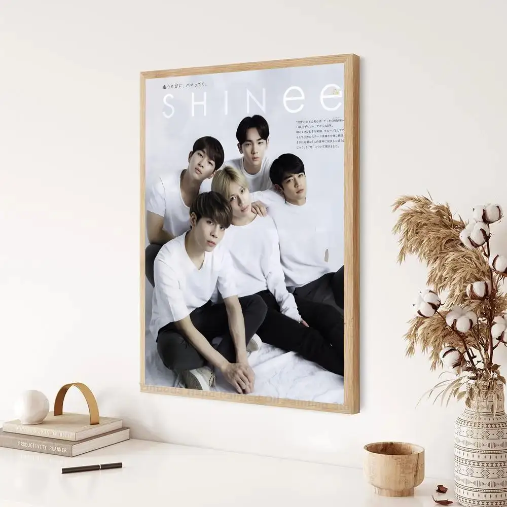 1pc Kpop Korean Boys SHINee Poster Paper Print Home Living Room Bedroom Entrance Bar Restaurant Cafe Art Painting Decoration