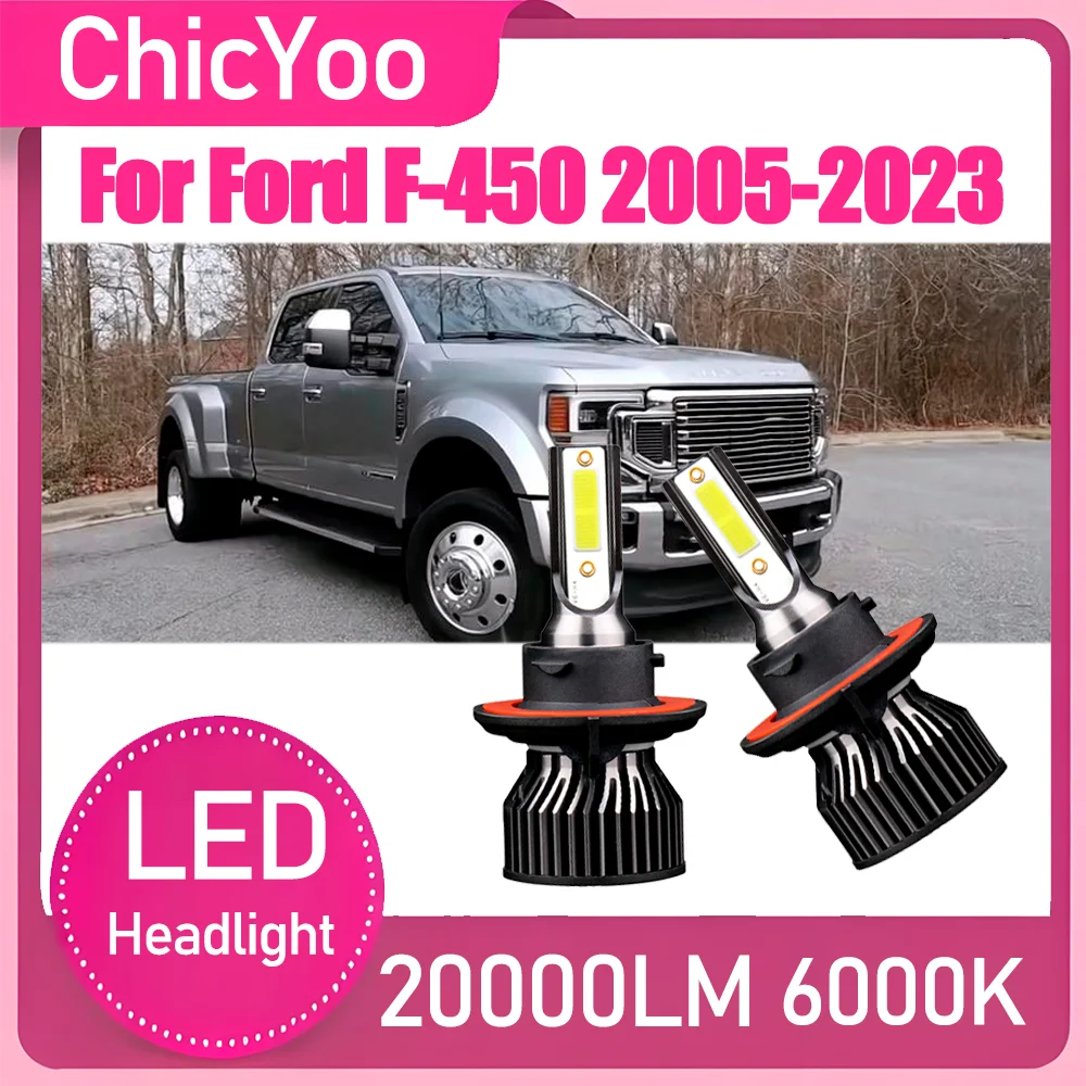 

2PCS Canbus No error 6000K Super White 120W Turbo Auto Lamps 20000LM LED Headlight Bulbs Car Lights 12V For Ford F-450 2005-2023