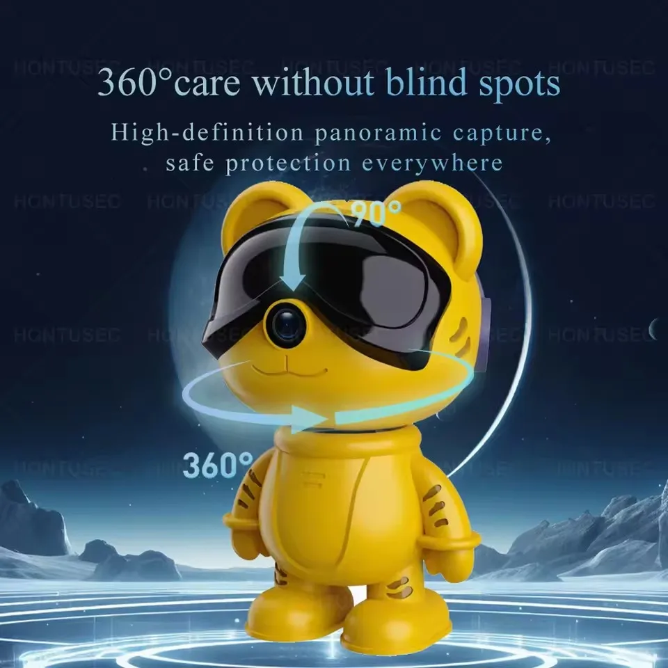 5MP اللاسلكية واي فاي كاميرا مراقبة داخلية للرؤية الليلية PTZ اتجاهين صوت حماية الأمن HD المنزل الذكي P6 الشق كاميرا روبوت