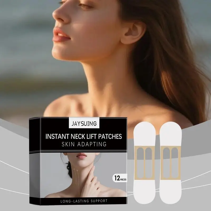 Hyaluronic Acid Neck Lifting Patches Fade Fine Lines Reduce Droop Improve Skin Elasticity Enhance Contour Sense Neck Care Patch