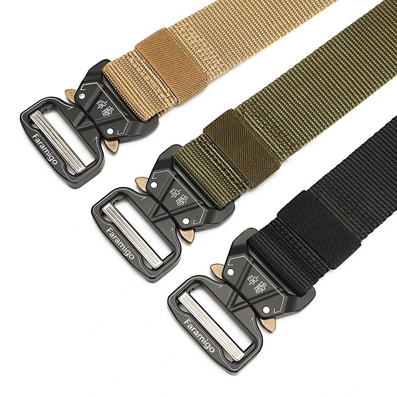 

Tactical Belt 3.8CM Wide Heavy Duty Military Style men belt Tactical Belts for men Marine Corps Canvas For Nylon Belt