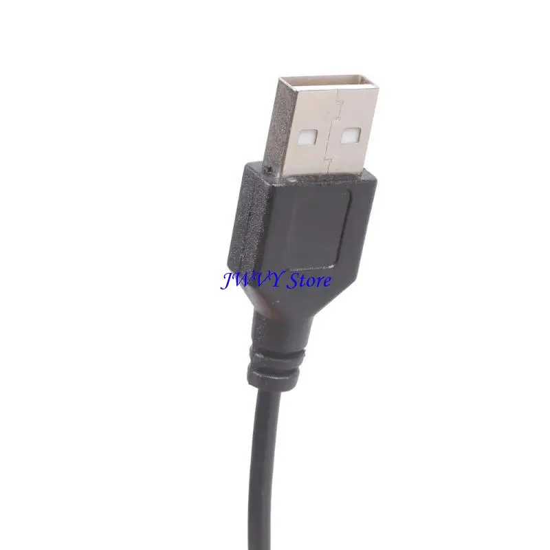 573A 5V1A USB Power Supply Cable with Switches 2 Pin Bare Wire Ends Replace Repair Cable Suitable for Fan Lights Projects
