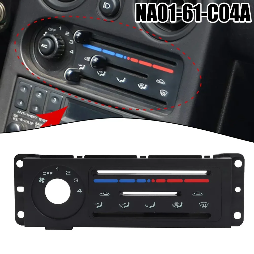 

1pcs Black Plastic OEM Number NA01-61-C04A Heater HVAC Control Panel Interior Trim For Mazda For Miata 1990-97 Car Accessories