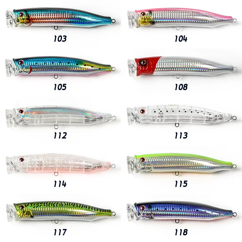 NOEBY Popper Lure NBL9246 175mm 73g Artificial Wobbler Fish Swimbait Top Water Bait for Bass Tuna Feed Articulos De Pesca