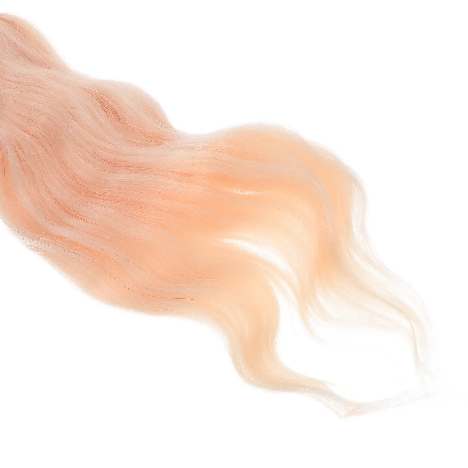 Golden Tone Synthetic Curly Hair High Realism Replacement for DIY Craft Cosplay Hair Extensions Accessories