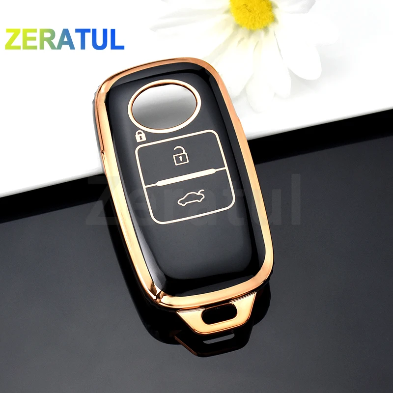 Dla Perodua Toyota Yaris Ativ RAIZE dla Daihatsu Rocky 3 przyciski Tpu obudowa kluczyka do samochodu etui skórzane etui brelok do klucza akcesoria
