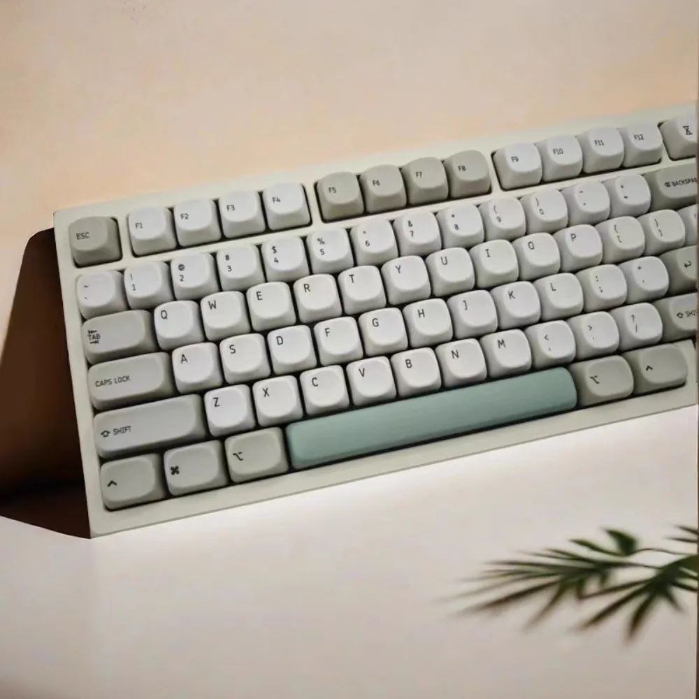 Retro Gray Theme Keycap Set 137key PC Custom Vintage Minimalist Keyboard Cap MOA Profile KeyCap for Mechanical Keyboard Alice