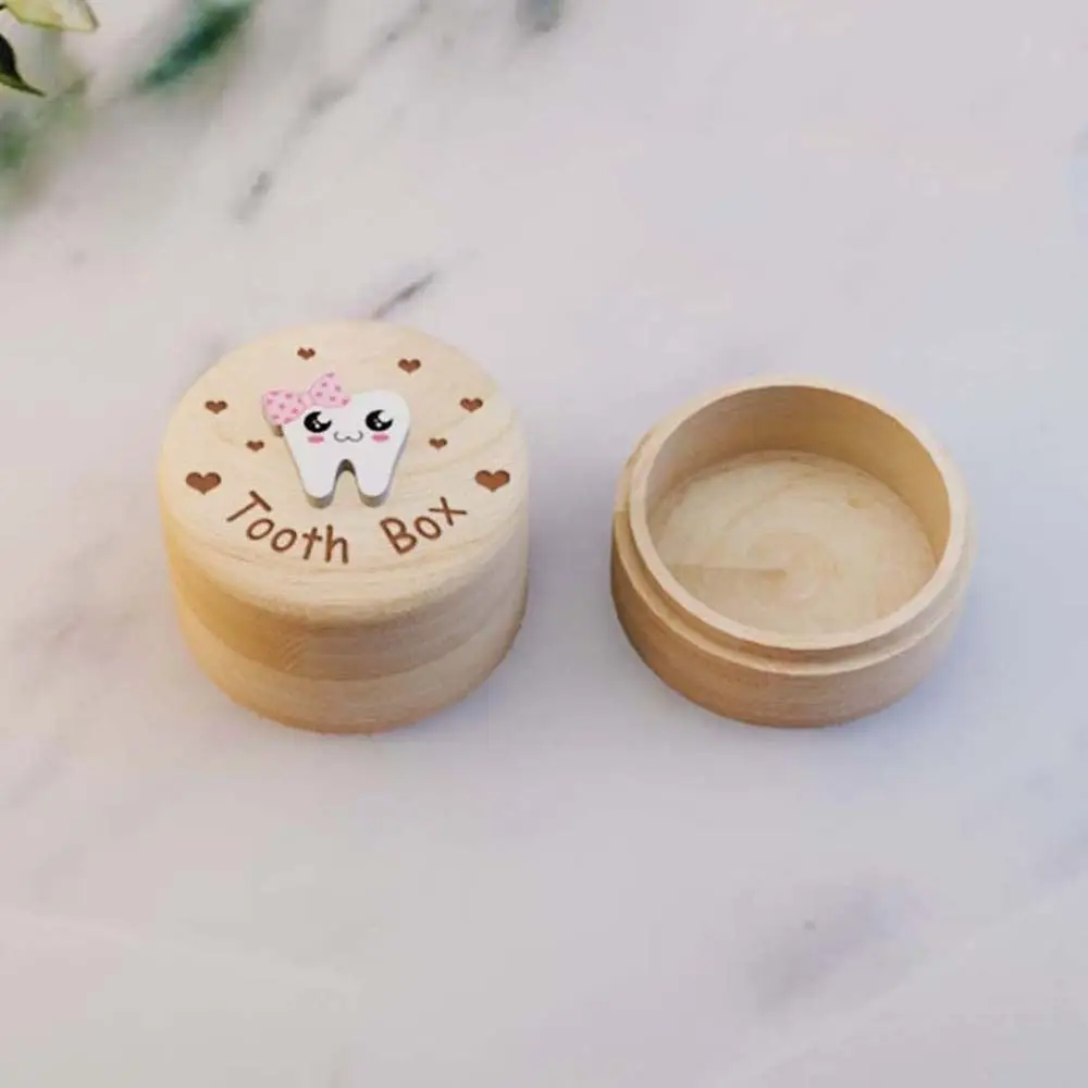 

1 шт., коробка для детских зубов для детского коллекции зубов, памятная коробка для волос плода, пуповина для хранения шнура, деревянная коробка