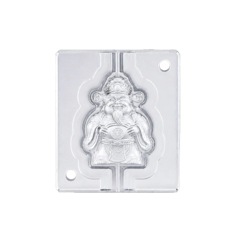 Three-dimensional God of Wealth incense brand mold double-sided, hand-DIY incense making tools, self-made traditional Chinese