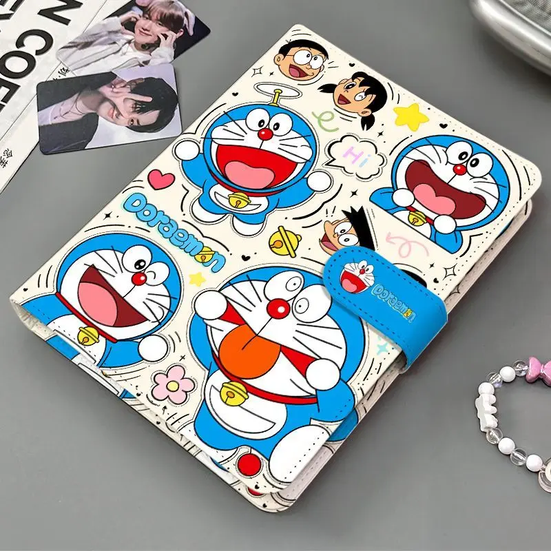 Anime Doraemon Pu Cortex Four-Grid 3-Inch Photo Storage Card Booklet Star Polaroid Photo Storage Book Classmate's Birthday Gift view 3