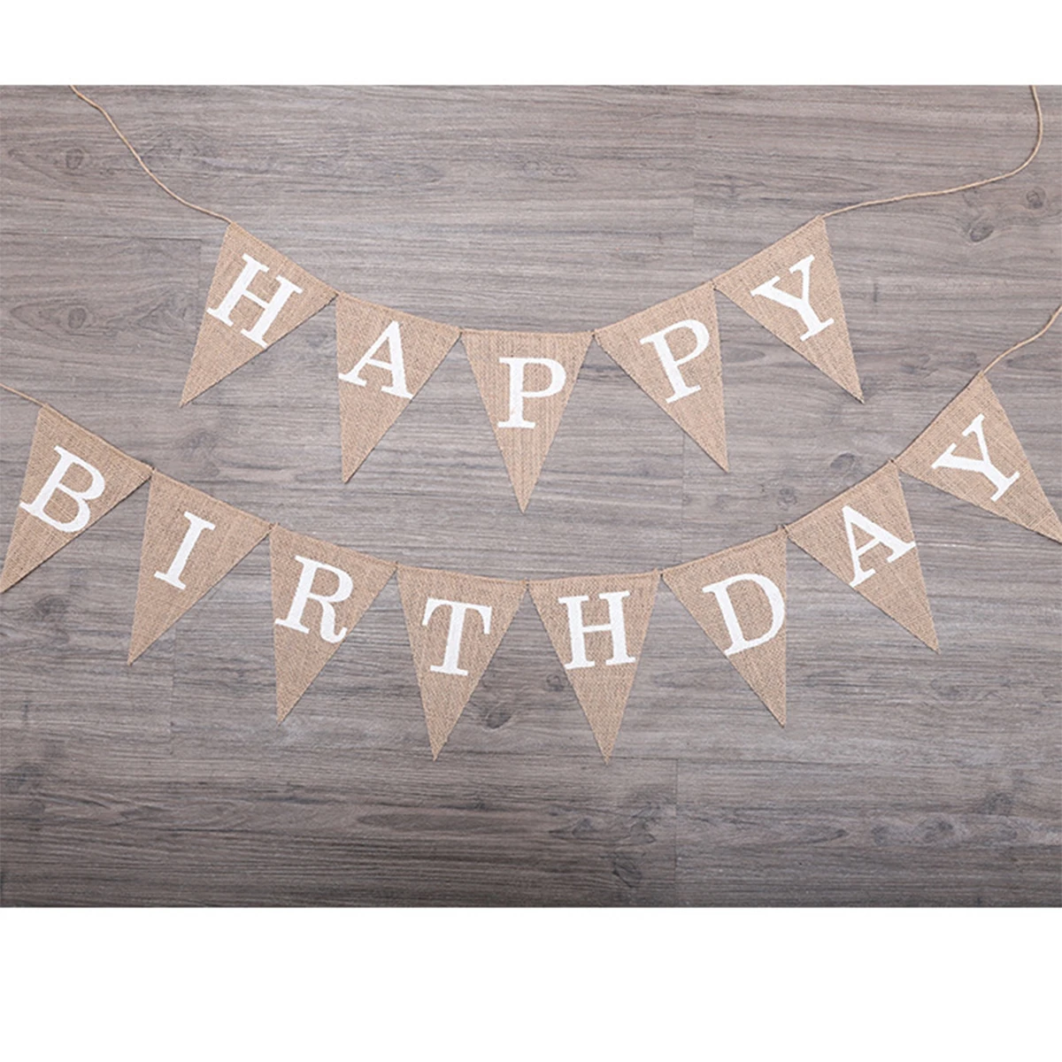 

Flags 2M Burlap Material Reusable Happy Birthday Decoration Birthday Flags Banner Decoration Party Theme Bedroom
