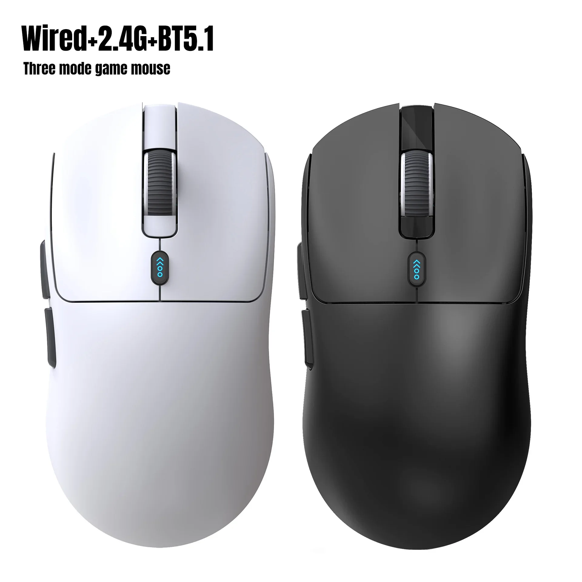 ZLRLMHY Modalità Gaming T68 Mouse Wireless 55g Interruttore TTC Leggero 3311IC 12000 dpi Regolabile 1000HZ 7 tasti Programmabili