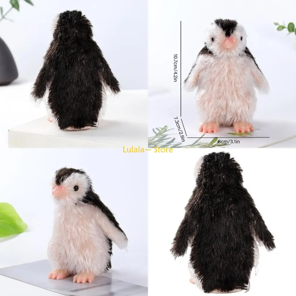 

Y4QA Realistic Penguins Toy Model Figure Playful Squeeze Animal Toy for Stress Relief