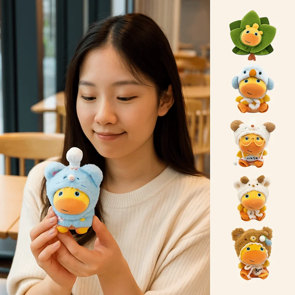 Capivara dos desenhos animados brinquedo de pelúcia capivara lulu vestir-se boneca de pelúcia pingente chaveiro cosplay anime saco pingente encantos boneca acessórios