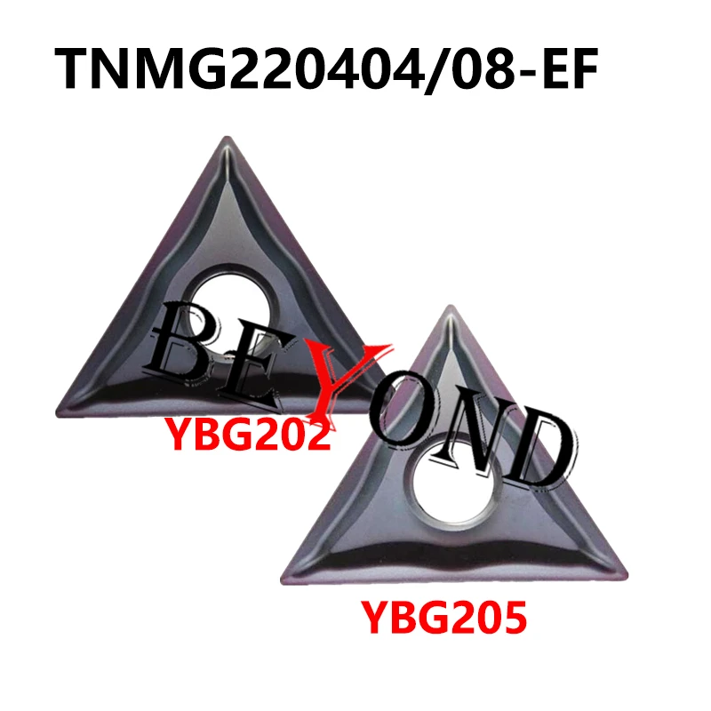 100% Original Carbide Inserts TNMG220404-EF YBG202 TNMG220408-EF YBG205 TNMG 220404 220408 Lathe Cutter Tool For Stainless Steel