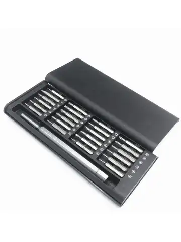25 in 1 Mini Precision Screwdriver Set Flat Head & Cross Tip Manual Repair Tool Kit for Phone Glasses Laptop Tablet Electronics