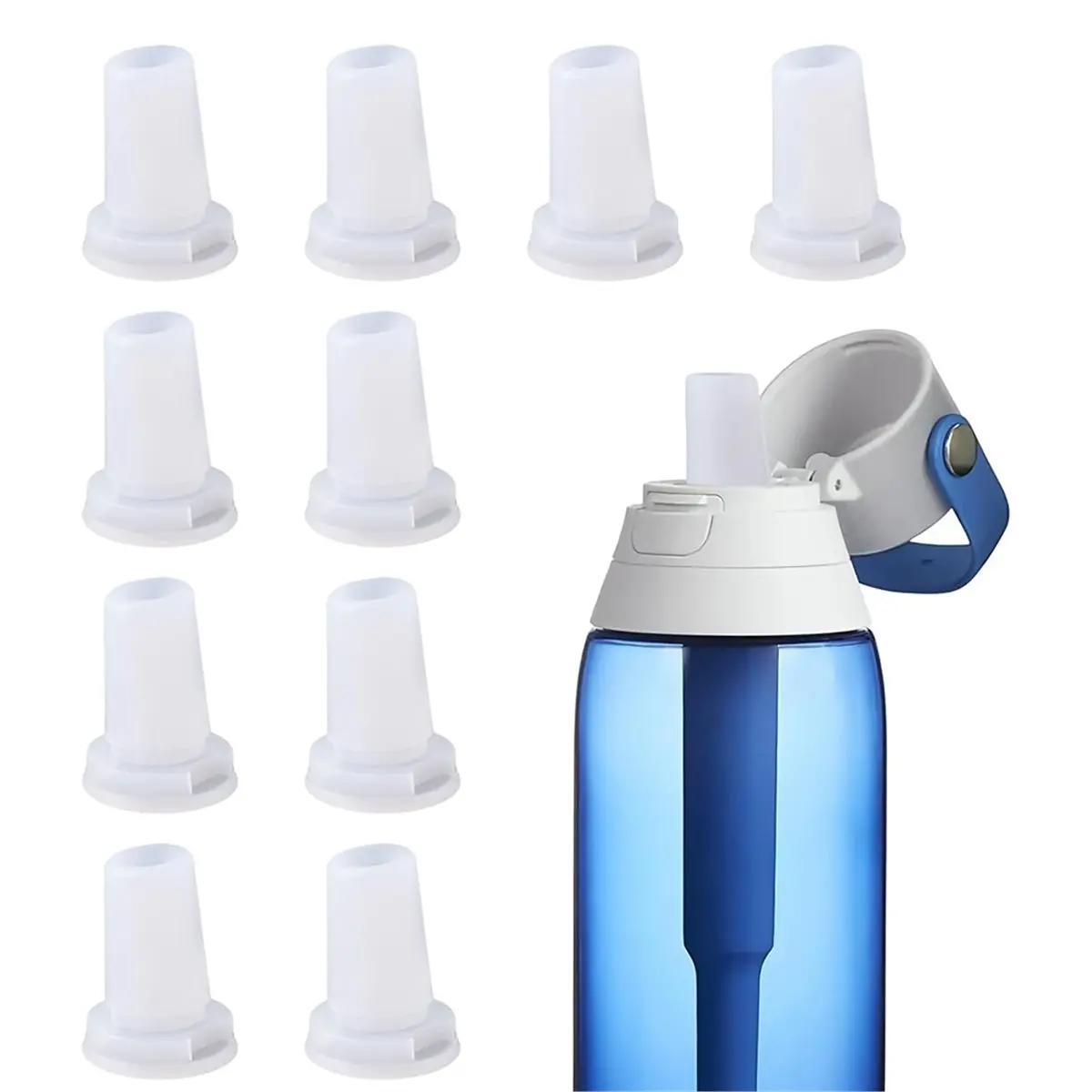 (A02R] 10 Pack Water Bottle Mouthpiece Replacement for Bottle, Water Bottles Mouthpiece , Water Bottles Parts