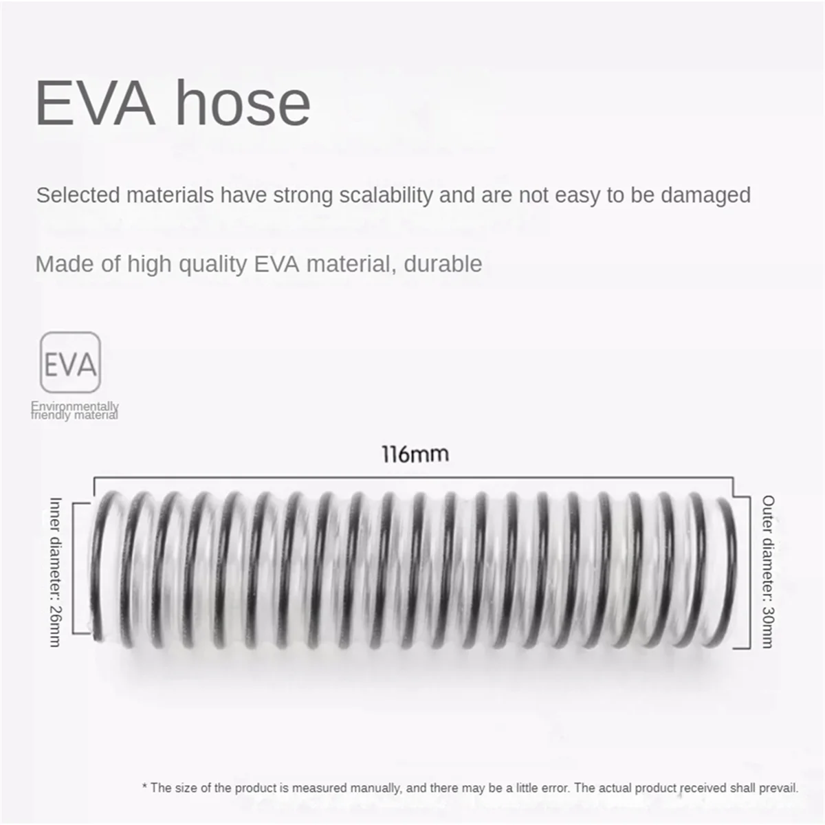 New 2pcs for Tineco Floor Series /Dreame Series Floor Scrubber Universal Sewage Pipe Spiral Hose Floor Brush Connecting Pipe