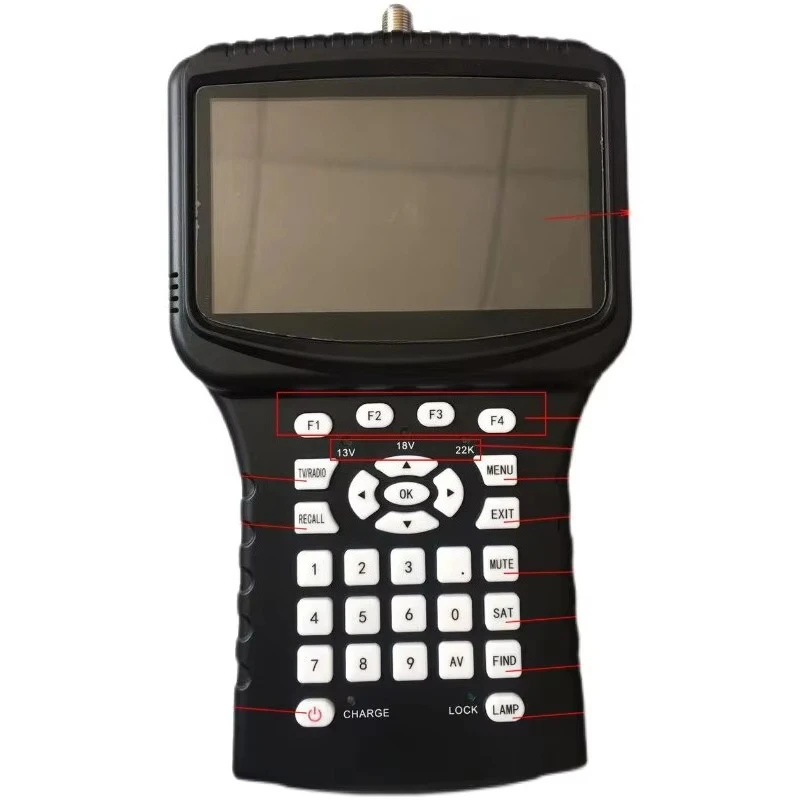 Field strength meter, star finder, signal indicator, digital satellite measuring instrument