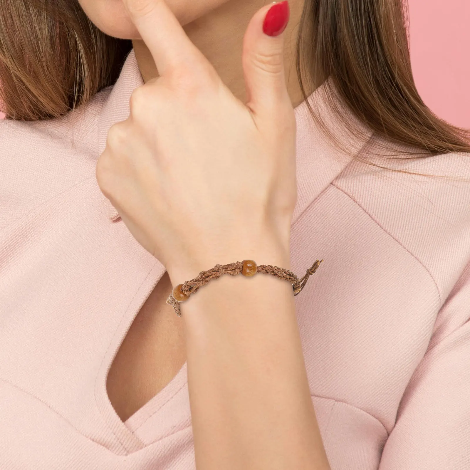 

Набор из 3 плетеных сетчатых держателей для браслетов с кристаллами, регулируемый шнур-корзинка для изготовления украшений, бусин и плетеных аксессуаров на запястье