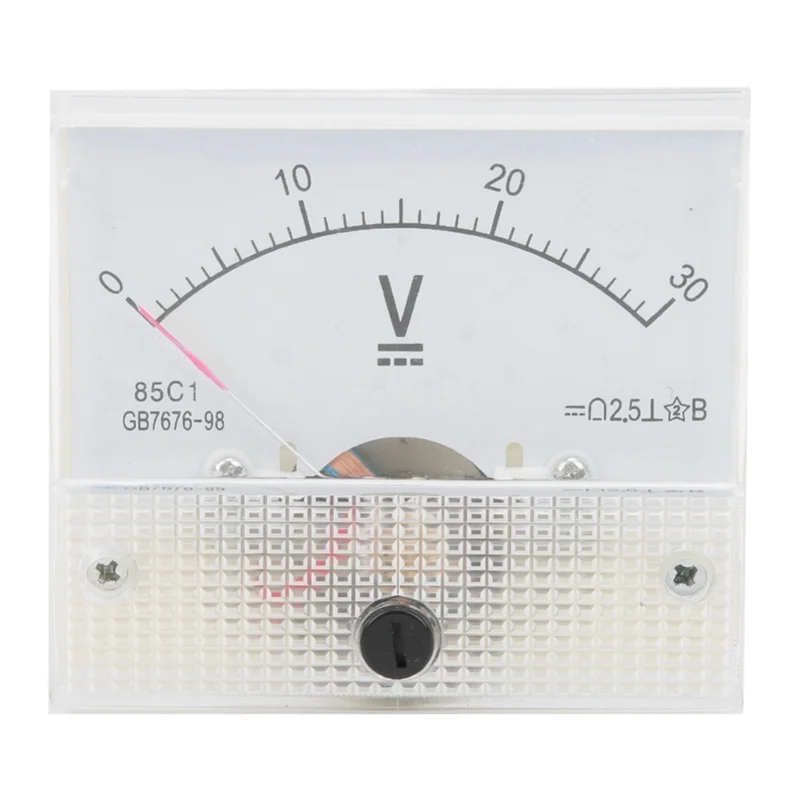 Pointer DC Voltmeter Panel Volt Voltage Meter Measuring Instrument 85C1 DC 0~30V