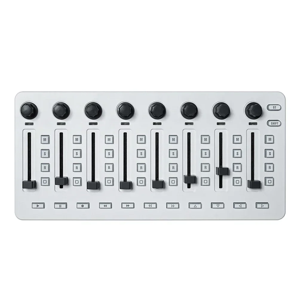 780mAh Battery Wireless MIDI Controller Portable MIDI Controller 43 Assignable Control Keys Eight Rotary Knobs