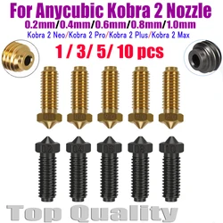 Düse für anycubic kobra 2 Düsen kobra 2 pro/kobra 2 plus/kobra 2 max/kobra 2 neo Düse Messing gehärteter Stahl 3d Drucker