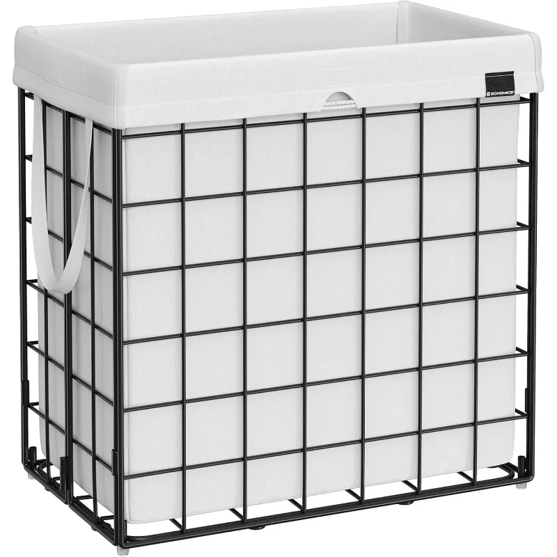 

Laundry Hamper, 29 Gal. (110L) Laundry Basket, Collapsible Clothes Hamper, Removable and Washable Liner, Metal Wire Frame