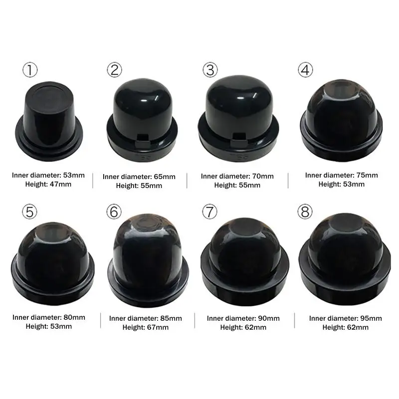 1pcs Car Headlight Dust Cover Rubber Sealant Waterproof HID Xenon Lamp for Moisture and Dust Protection Automotive Upgrades
