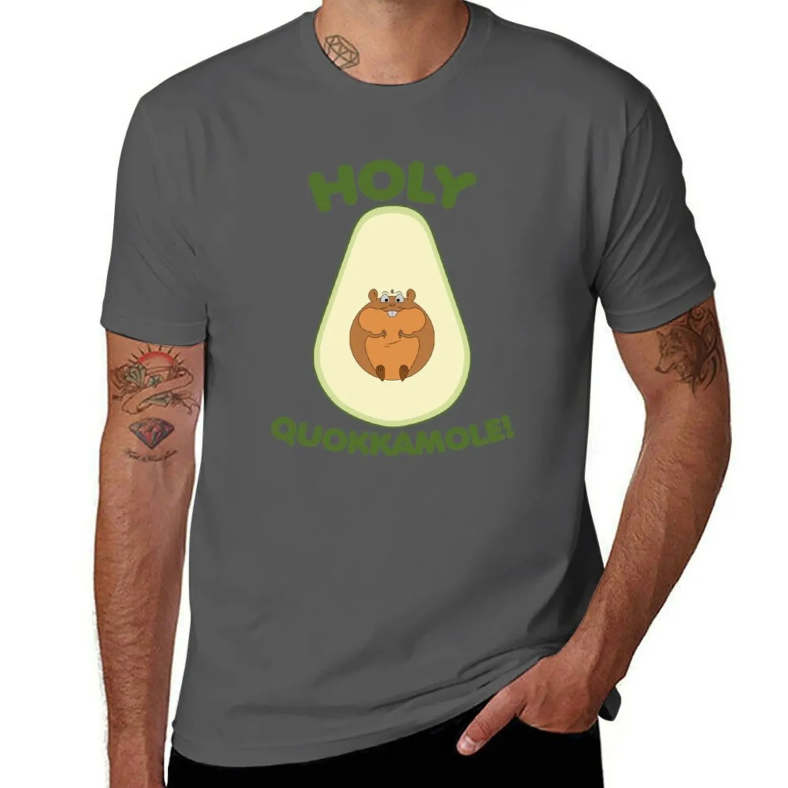 

Quokkamole Kawaii Holy lovers : Quokkas T-Shirt Trendy Print Short Sleeve T-Shirt