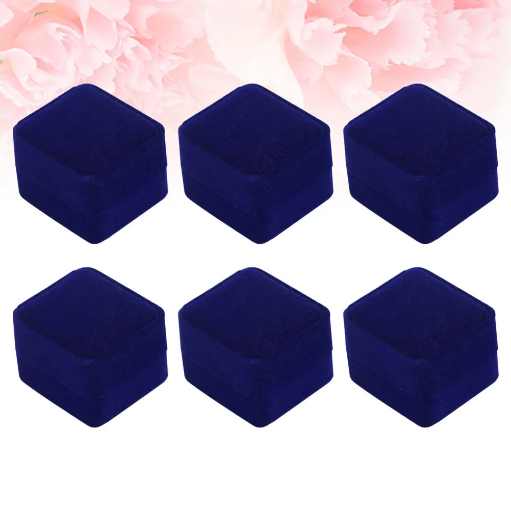 flannel jewelry box flannel jewelry organizer rings packaging box ear studs packing case jewelry storage case